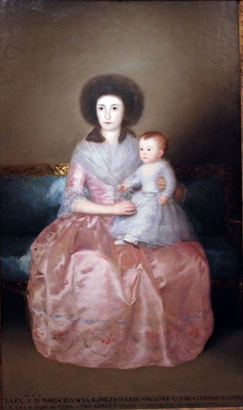 30 The Countess of Altamira and her infant daughter - Francisco de Goya 1787-88 - Robert Lehman Collection New York Metropolitan Museum Of Art